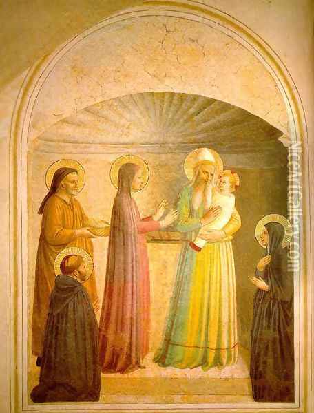 Presentation of Jesus in the Temple Oil Painting - Angelico Fra