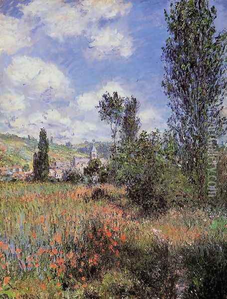 Lane In The Poppy Fields Ile Saint Martin Oil Painting - Claude Oscar Monet