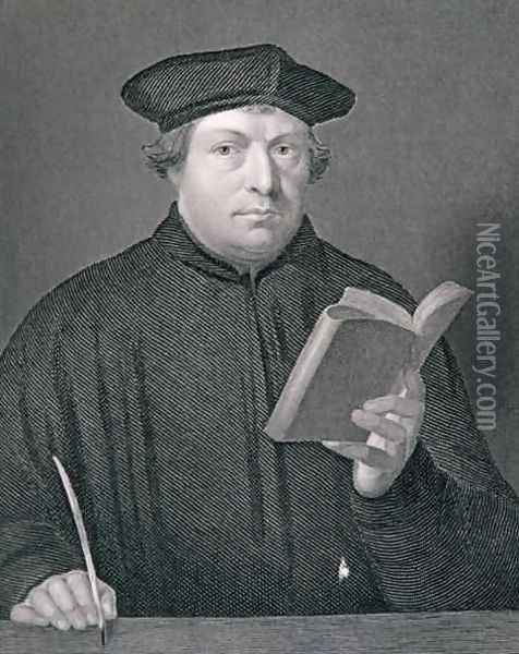 Martin Luther 1483-1546 Oil Painting - Hans Holbein the Younger