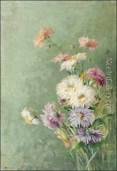 Astereita Oil Painting - Marga Toppelius-Kiseleff
