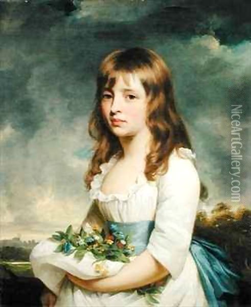 Portrait of a girl Oil Painting - Sir William Beechey