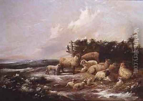 The Lambing Season Oil Painting - J. Duvall