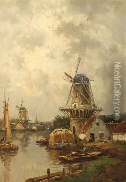 Steenen Molen Oil Painting - Willem Cornelis Rip