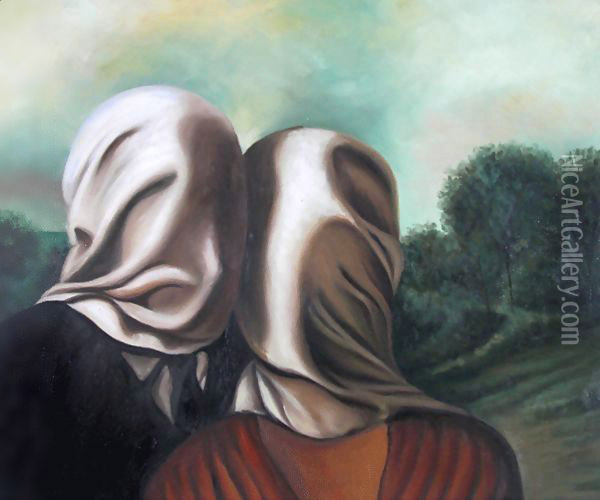 Les Amants Oil Painting - Rene Magritte