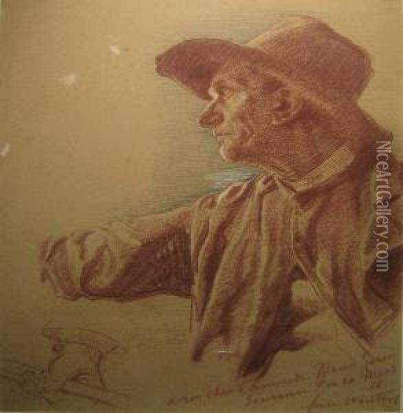 Portrait D'homme Oil Painting - Emile Charles Wauters