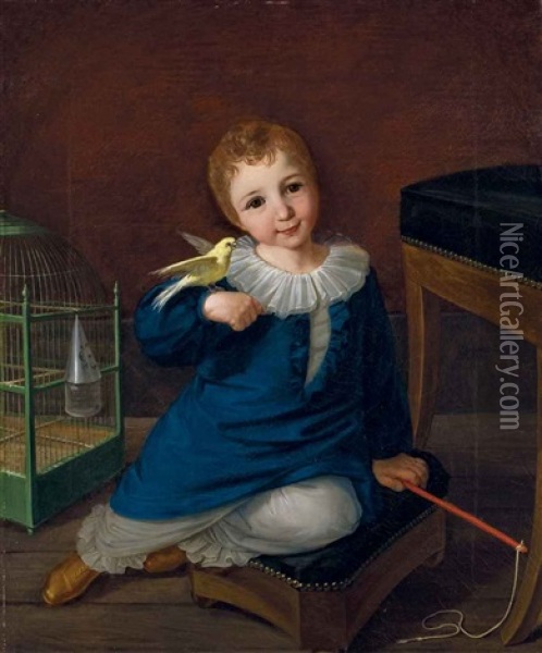 Portrait D'alphonse De Rothschild Oil Painting - Moritz Daniel Oppenheim