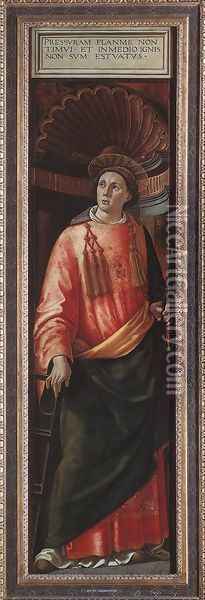 St Lawrence Oil Painting - Domenico Ghirlandaio