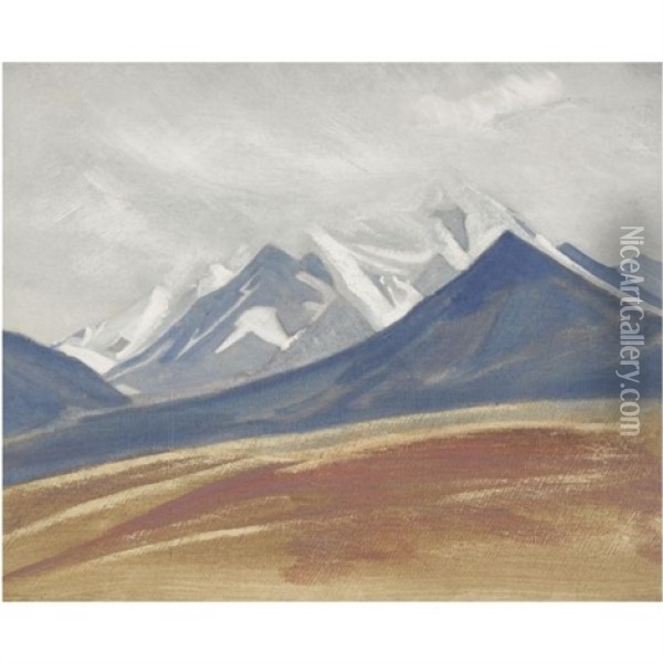 Jyagong Oil Painting - Nikolai Konstantinovich Roerich