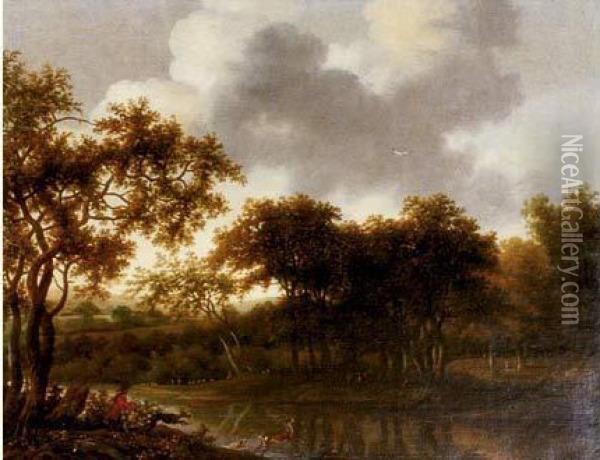 La Chasse Au Chevreuil Oil Painting - Cornelis Willemsz. Eversdyck
