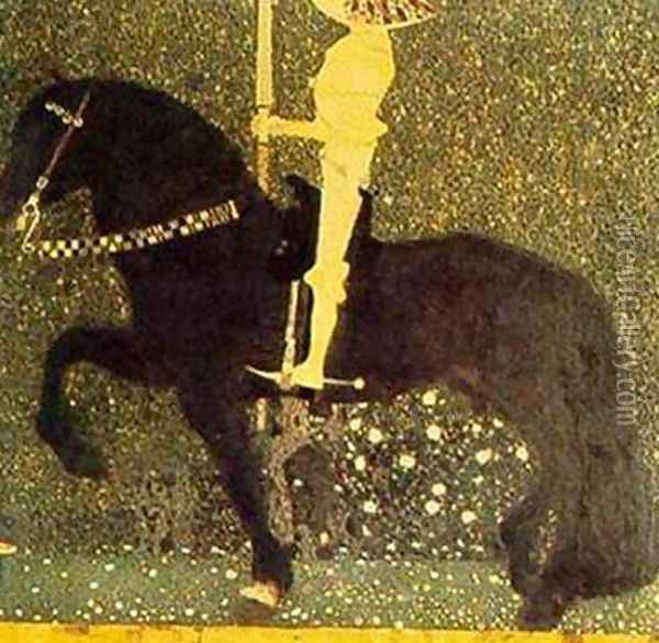 Gold Cavalier Oil Painting - Gustav Klimt