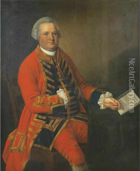 Portrait Of General George Morrison Oil Painting - Bernard Downes
