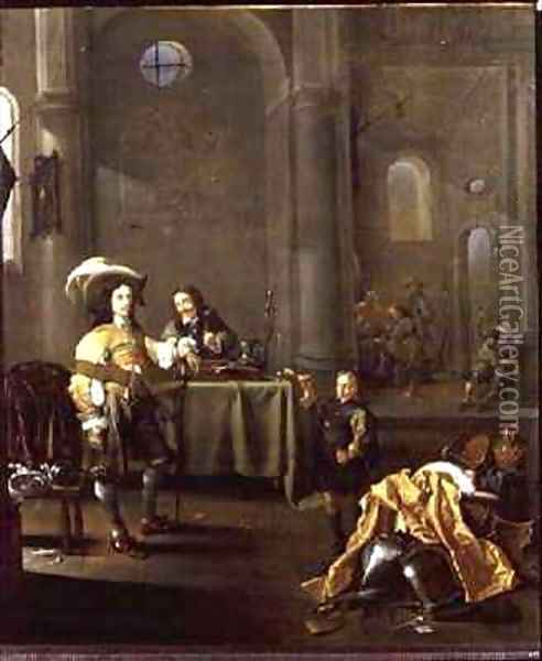 The Celebration of the liberation of a cathedral by the Dutch Militia Oil Painting - Jacob Duck