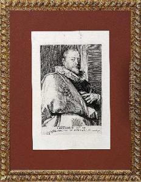 Retrato Del Calcografo Theodorus Galle Oil Painting - Lucasemil I Vorsterman