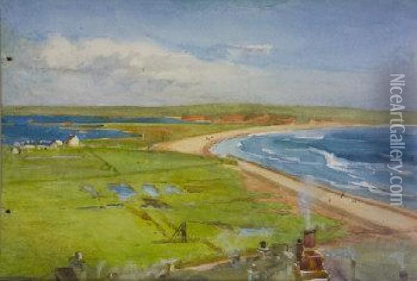 Tramore, View Of The Bay Oil Painting - Mildred Anne Butler