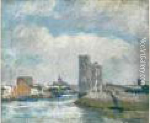 La Rochelle Oil Painting - Albert Lebourg