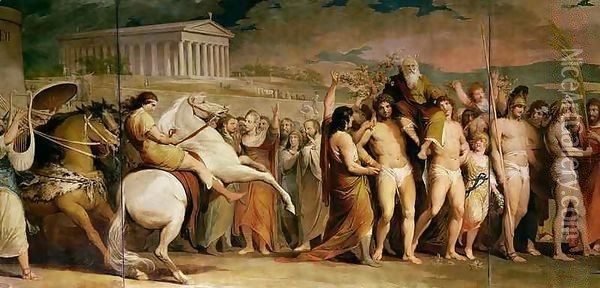 Crowning the Victors at Olympia, third of the series 'The Progress of Human Culture and Knowledge' Oil Painting - James Barry