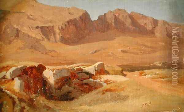 In the Sabine Mountains Oil Painting - Adolf Carl