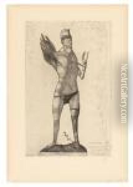 Der Held Mit Dem Flugel - Invention 2 Oil Painting - Paul Klee