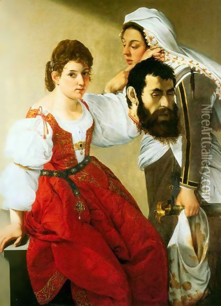 Judith and her Maidservant Oil Painting - Gentile Da Fabriano