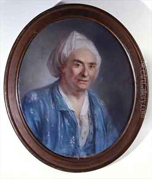 Portrait of Denis Diderot (1713-84) Oil Painting - Claude Bornet