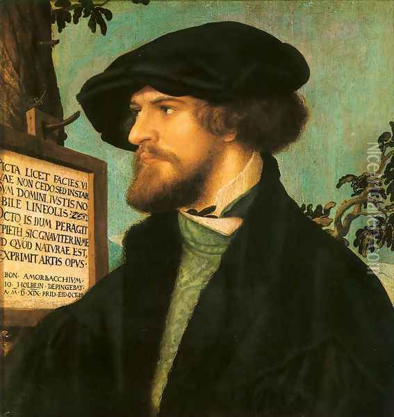 Portrait of Bonifacius Amerbach 1519 Oil Painting - Hans Holbein the Younger