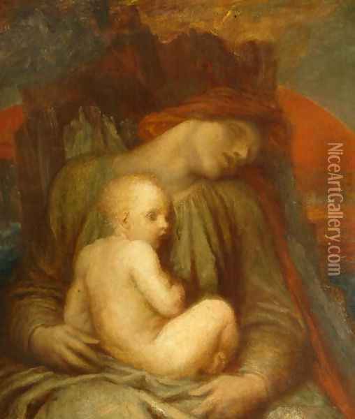 The Slumber of the Ages, 1901 Oil Painting - George Frederick Watts