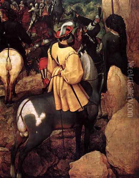 The Conversion of Saul (detail) 1567 Oil Painting - Jan The Elder Brueghel