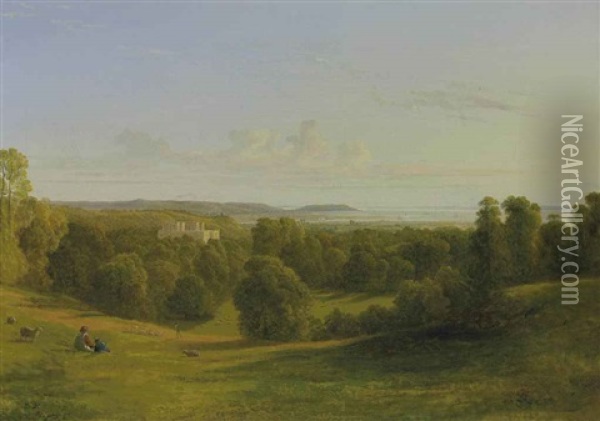 View Over The Mouth Of The Avon And King's Weston House, Near Bristol Oil Painting - Francis Danby