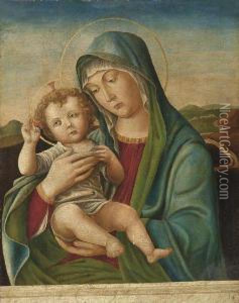 Madonna Col Bambino Oil Painting - Giovanni Bellini