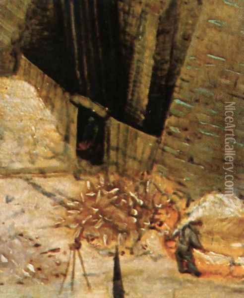 The Tower of Babel (detail) 1563 12 Oil Painting - Jan The Elder Brueghel