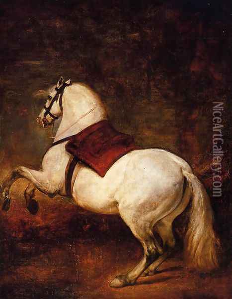 The White Horse Oil Painting - Diego Rodriguez de Silva y Velazquez