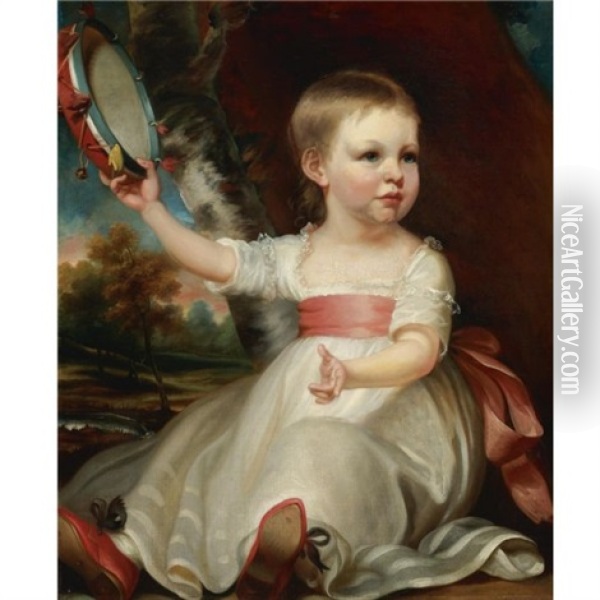 Portrait Of Master Selby Oil Painting - Sir John Hoppner
