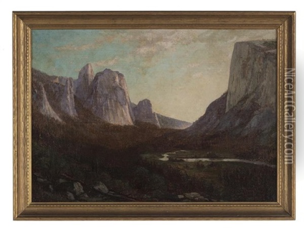 Yosemite Valley Oil Painting - Alexander Helwig Wyant