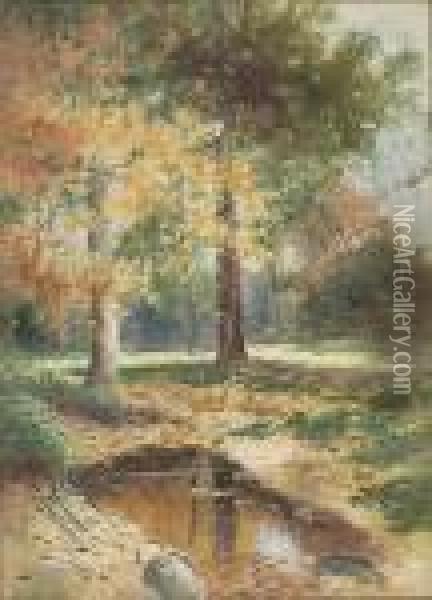 Autumn Landscape Oil Painting - Bruce Crane