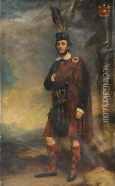 Portrait Of Duncan Macdonell Chisholm Of Chisholm Oil Painting - Sir Francis Grant