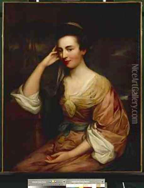 Mrs Chandos Pole Oil Painting - Francis Cotes
