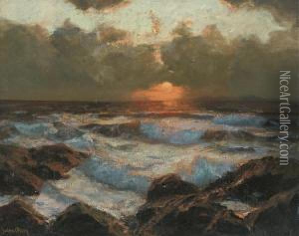 Sunrise Oil Painting - Julius Olsson