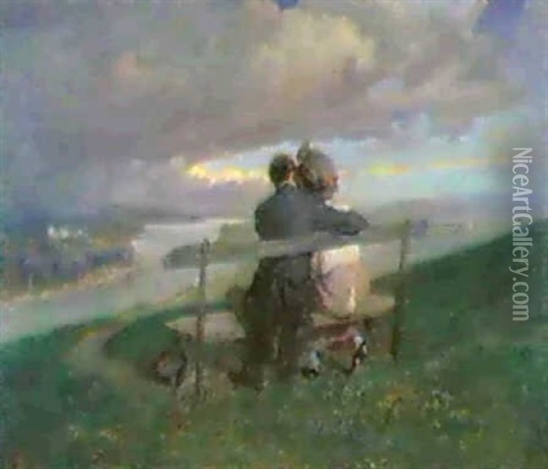 Das Gewitter Oil Painting - Robert Scheffer