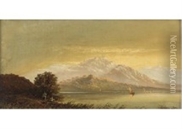 Loch Tarrick Oil Painting - Charles Leslie