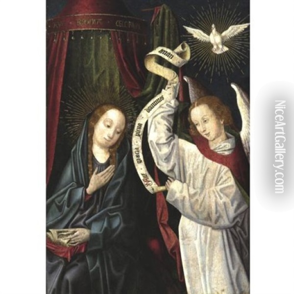 Annunciation Oil Painting -  Master of the Khanenko Adoration