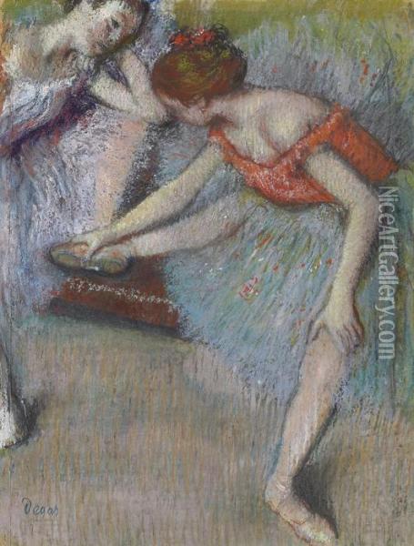 Danseuses Oil Painting - Edgar Degas