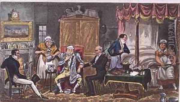 Jerry beat to a stand still Oil Painting - I. Robert and George Cruikshank