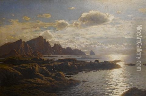 Crimean Coast Oil Painting - Karl Paul Themistocles von Eckenbrecher