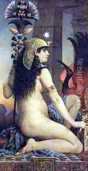 Egyptian Woman Oil Painting - Jacques-Clement Wagrez