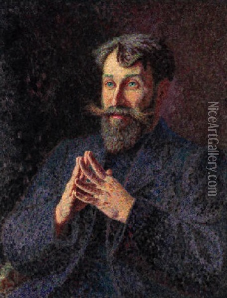 Portrait De Paul Ranson Oil Painting - Georges Lacombe