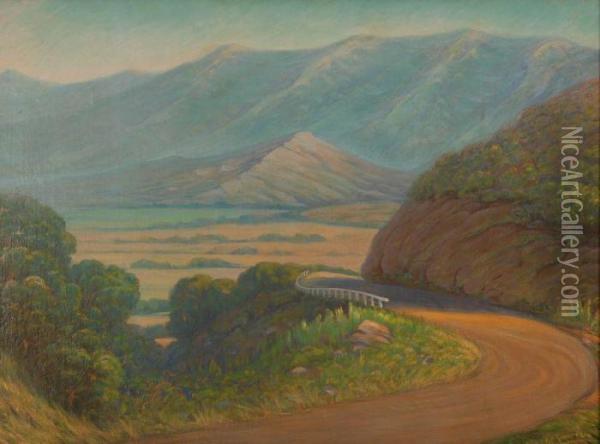 Romantic California Oil Painting - Carl Friedrich Zimmermann
