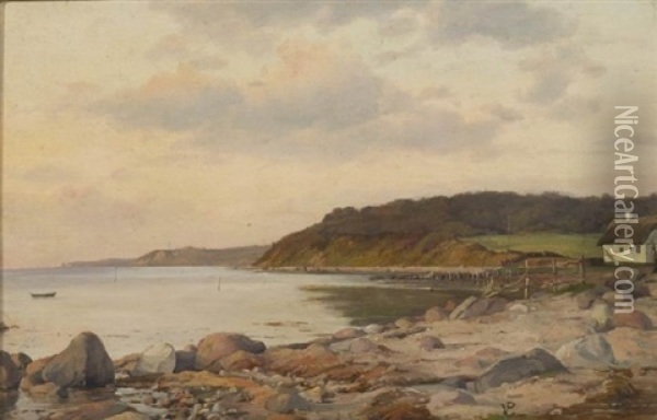 Ved Humlebaek Oil Painting - Vilhelm Peter Carl Petersen
