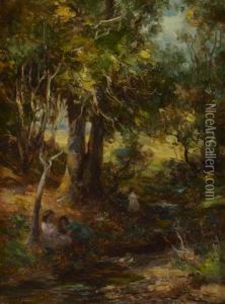 A Galloway Idyll Oil Painting - William Stewart MacGeorge