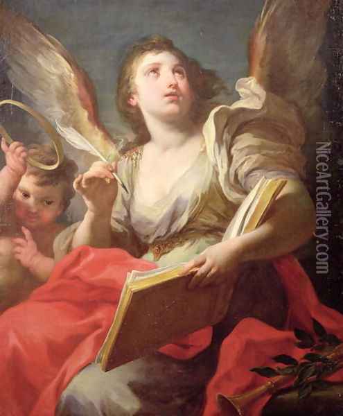 Allegory of Fame Oil Painting - Sebastiano Conca