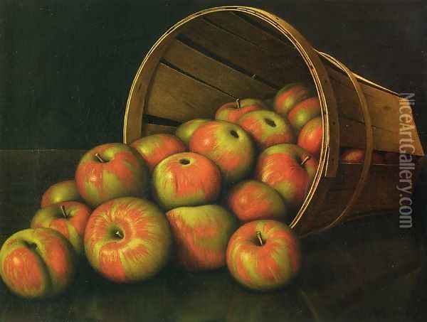 Basket of Apples Oil Painting - Levi Wells Prentice